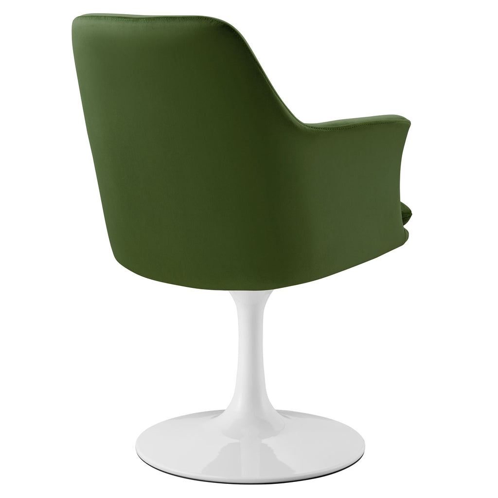 Lippa Performance Velvet Swivel Dining Armchair by Modway
