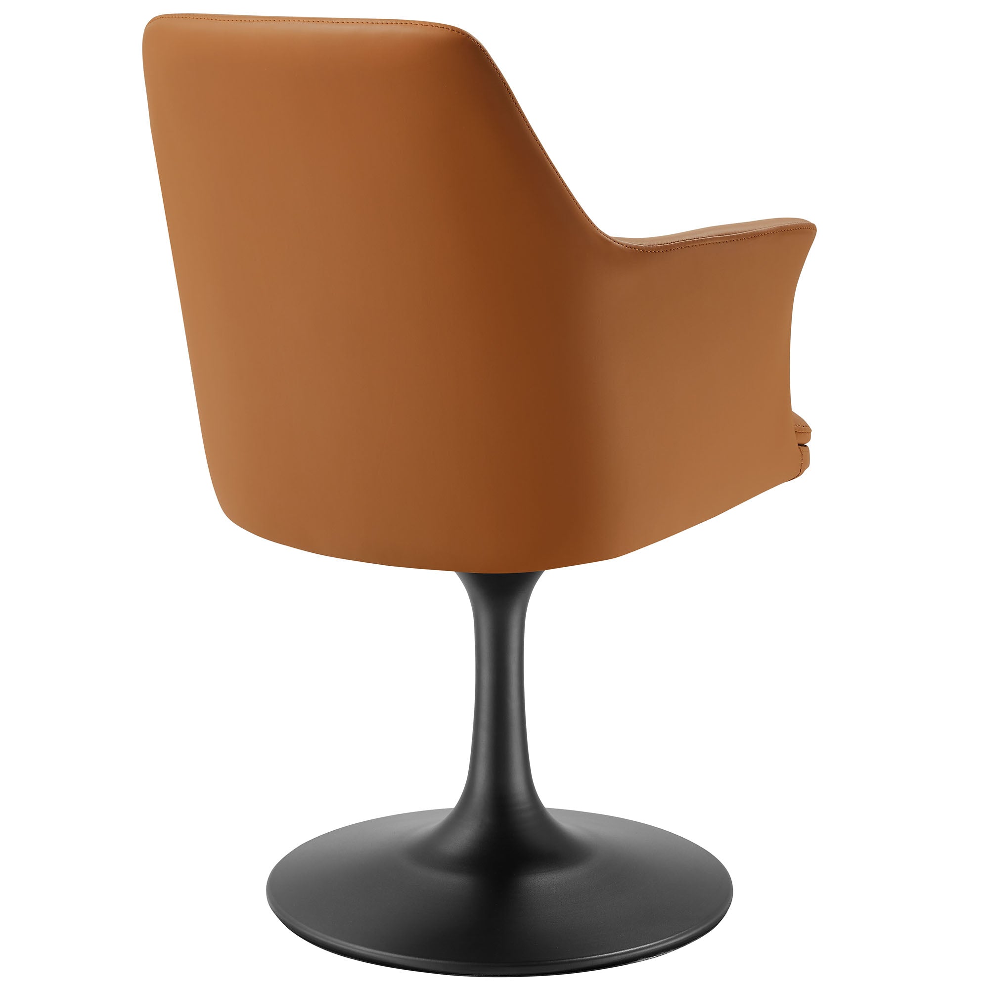 Lippa Vegan Leather Swivel Dining Armchair by Modway