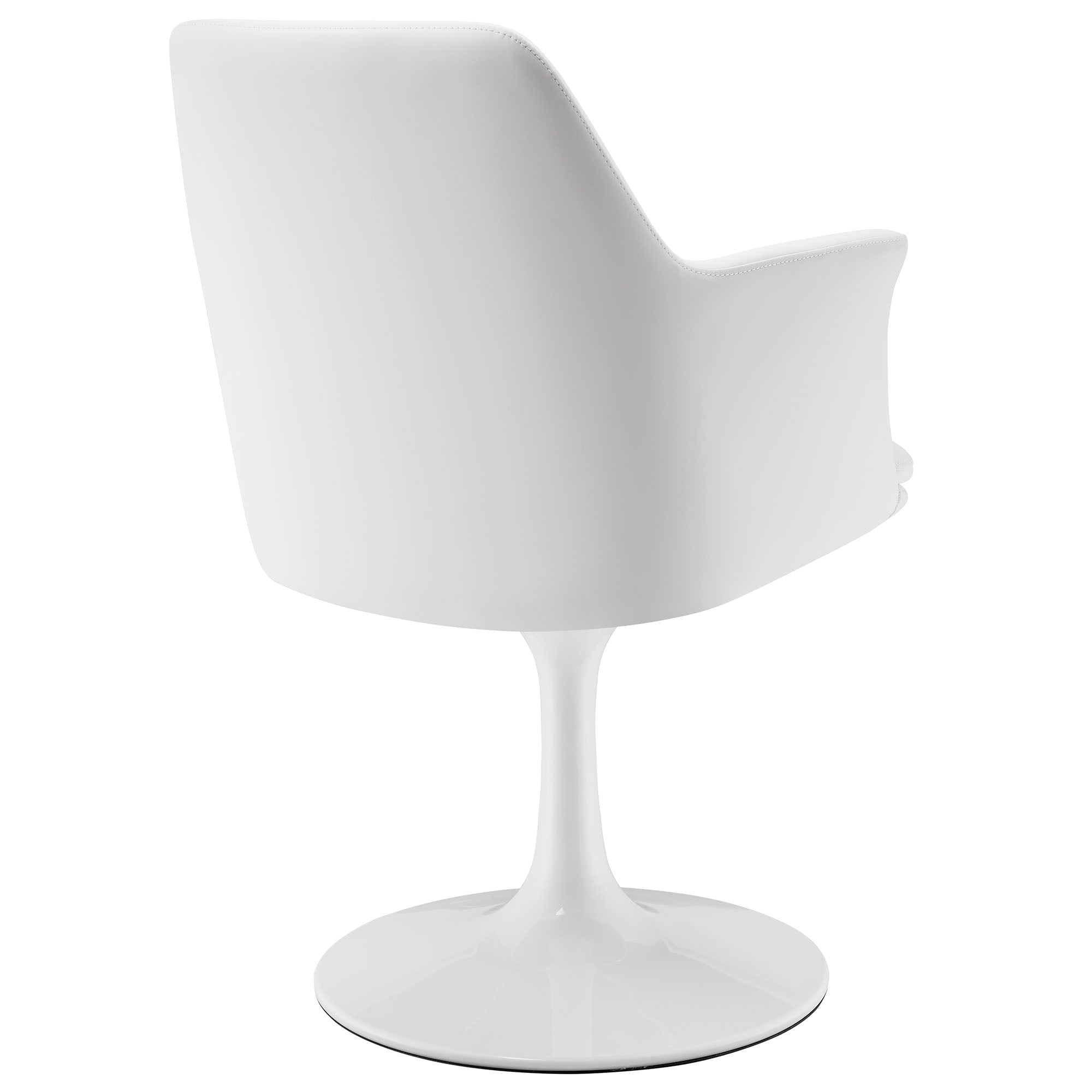 Lippa Vegan Leather Swivel Dining Armchair by Modway
