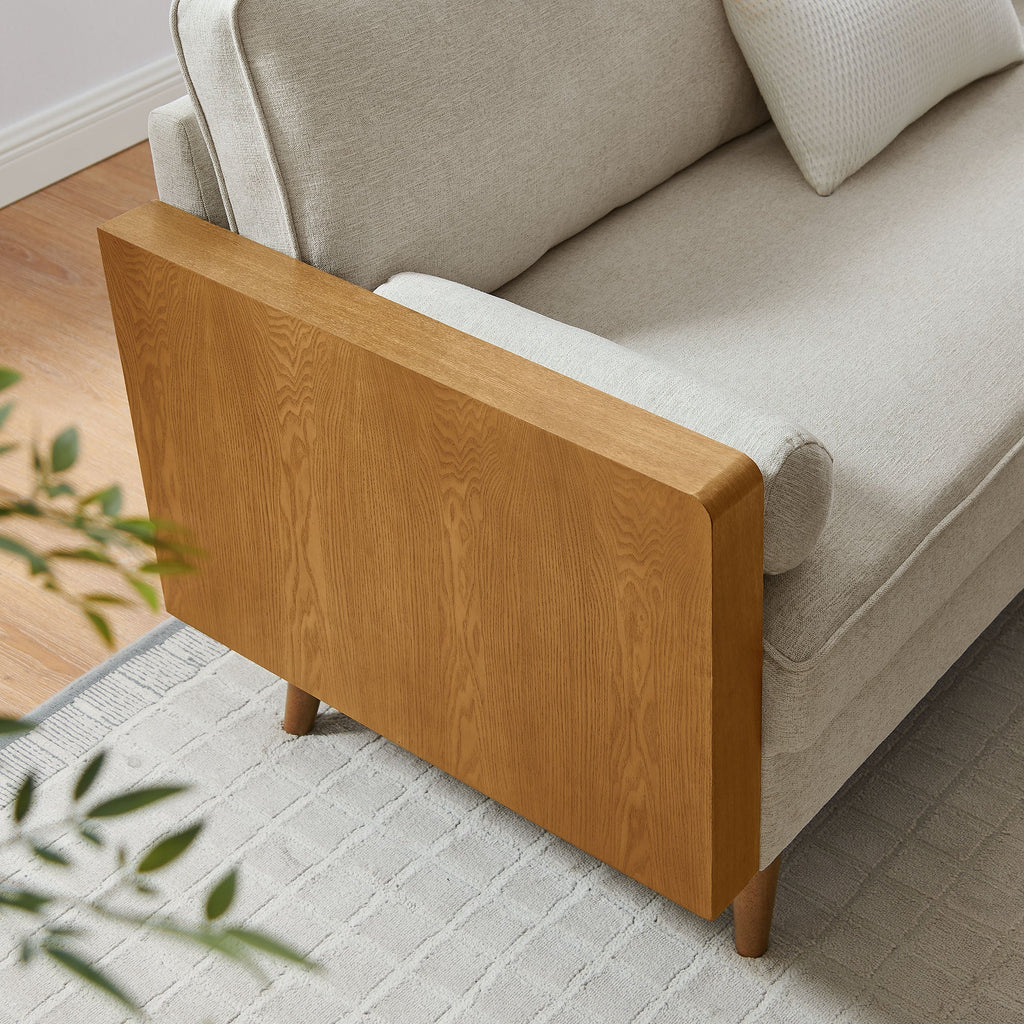 Kellan Heathered Fabric Upholstered Sofa by Modway