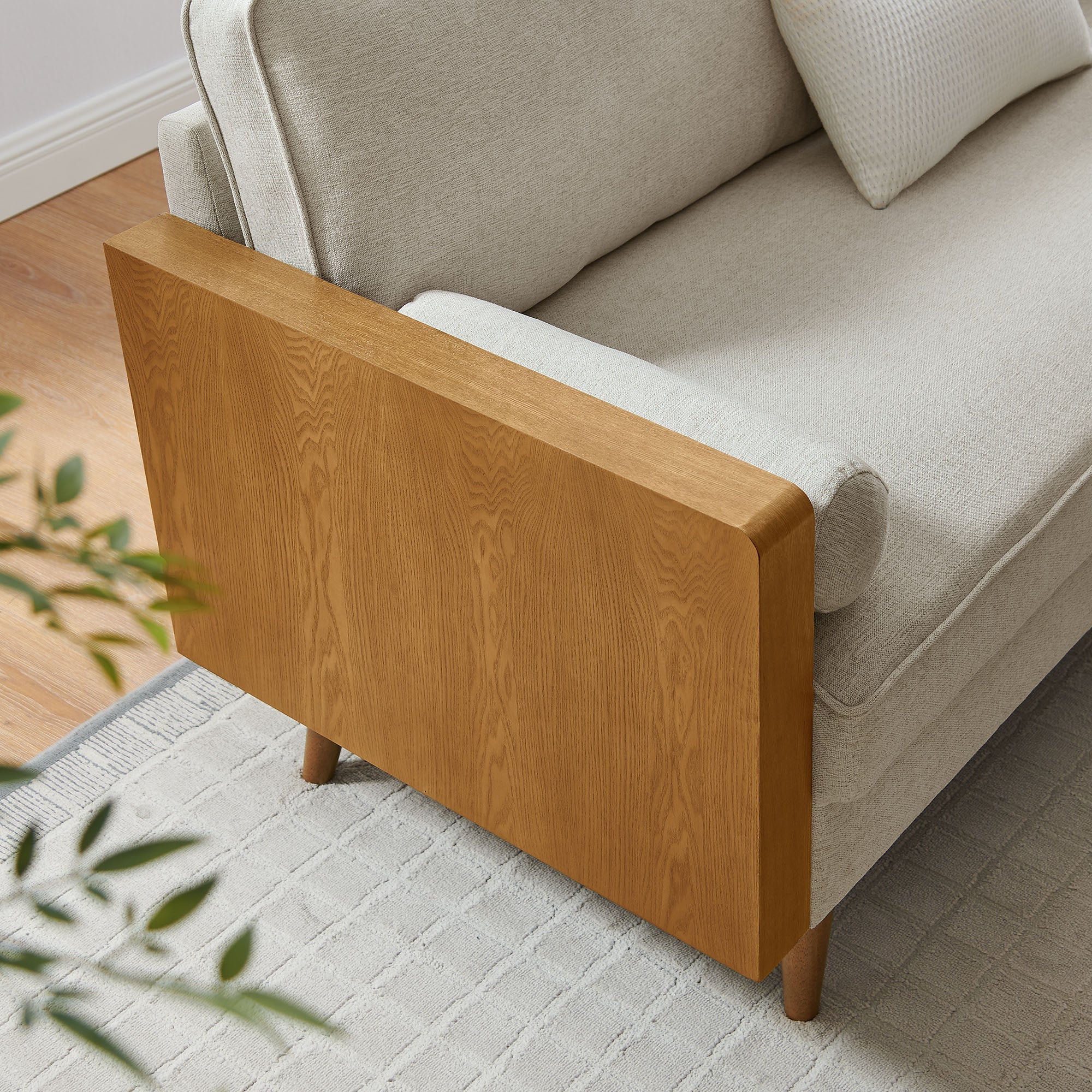 Kellan Heathered Fabric Upholstered Sofa by Modway
