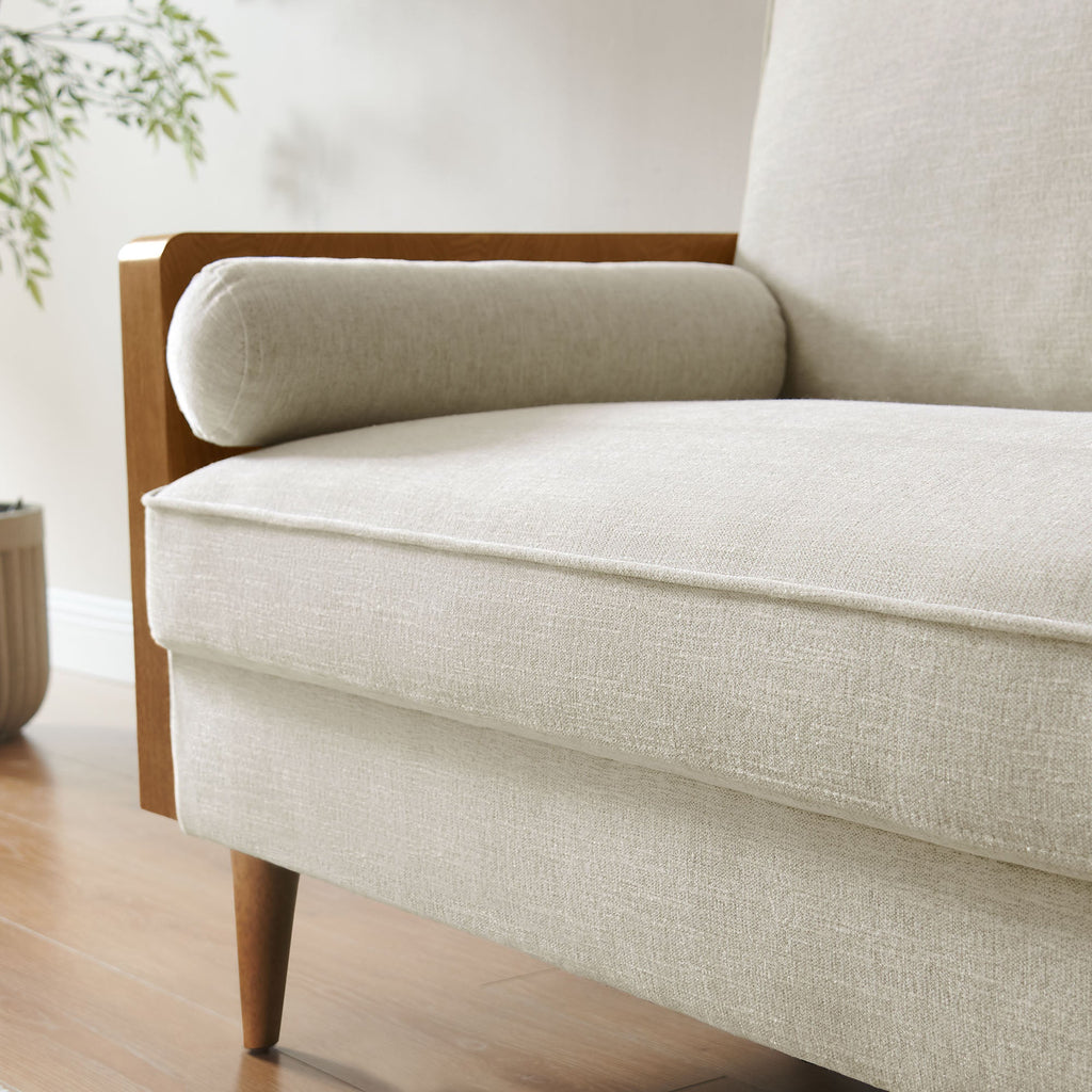 Kellan Heathered Weave Fabric Loveseat by Modway