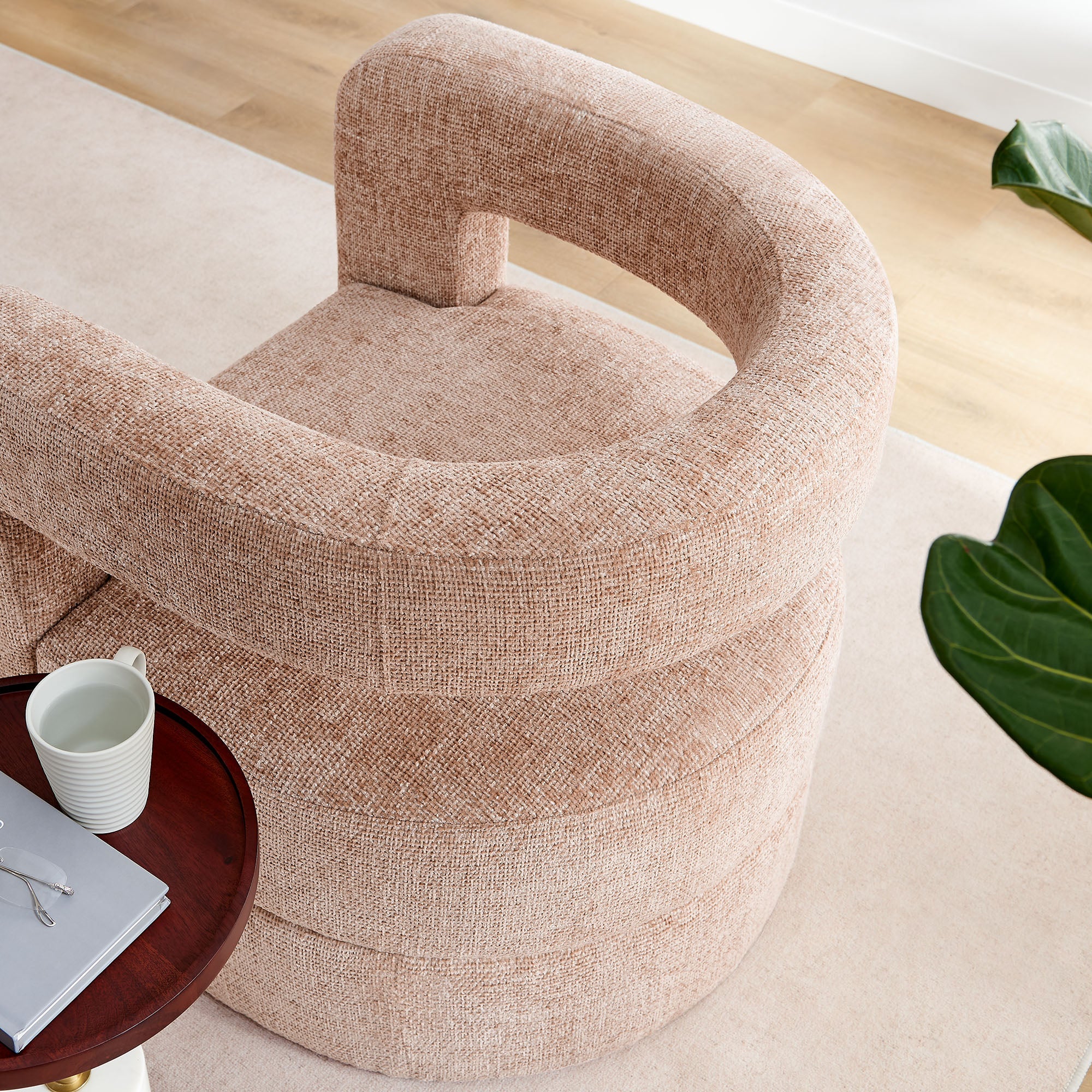 Jaylin Upholstered Chenille Accent Chair by Modway
