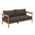 Wren Outdoor Patio Teak Wood Sofa by Modway