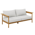 Wren Outdoor Patio Teak Wood Sofa by Modway