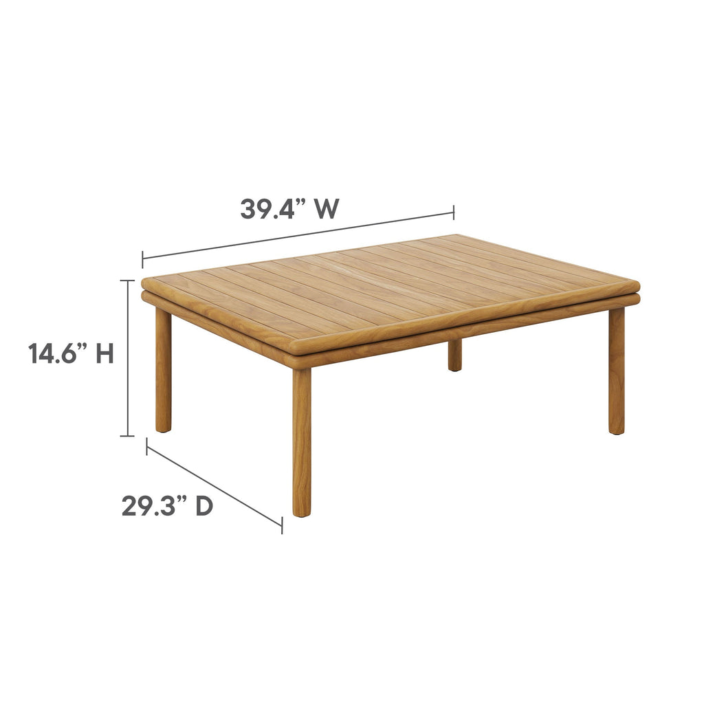 Wren 4-Piece Outdoor Patio Teak Wood Furniture Set by Modway