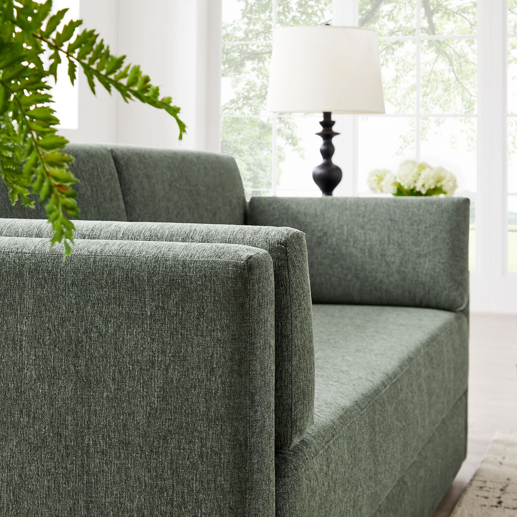Linden Upholstered Heathered Chenille Sofa by Modway