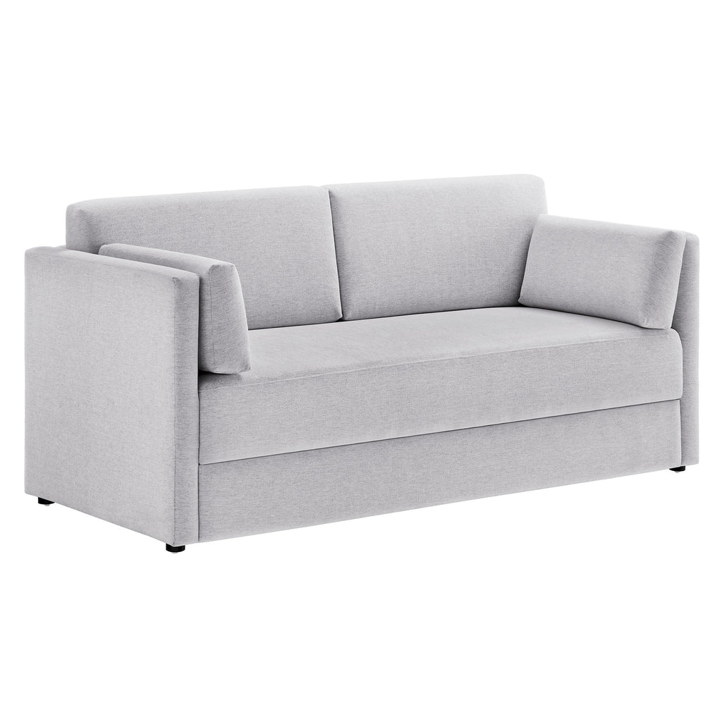 Linden Upholstered Heathered Chenille Sofa by Modway