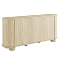 Overture 63Ó Oval Faux Travertine Sideboard by Modway