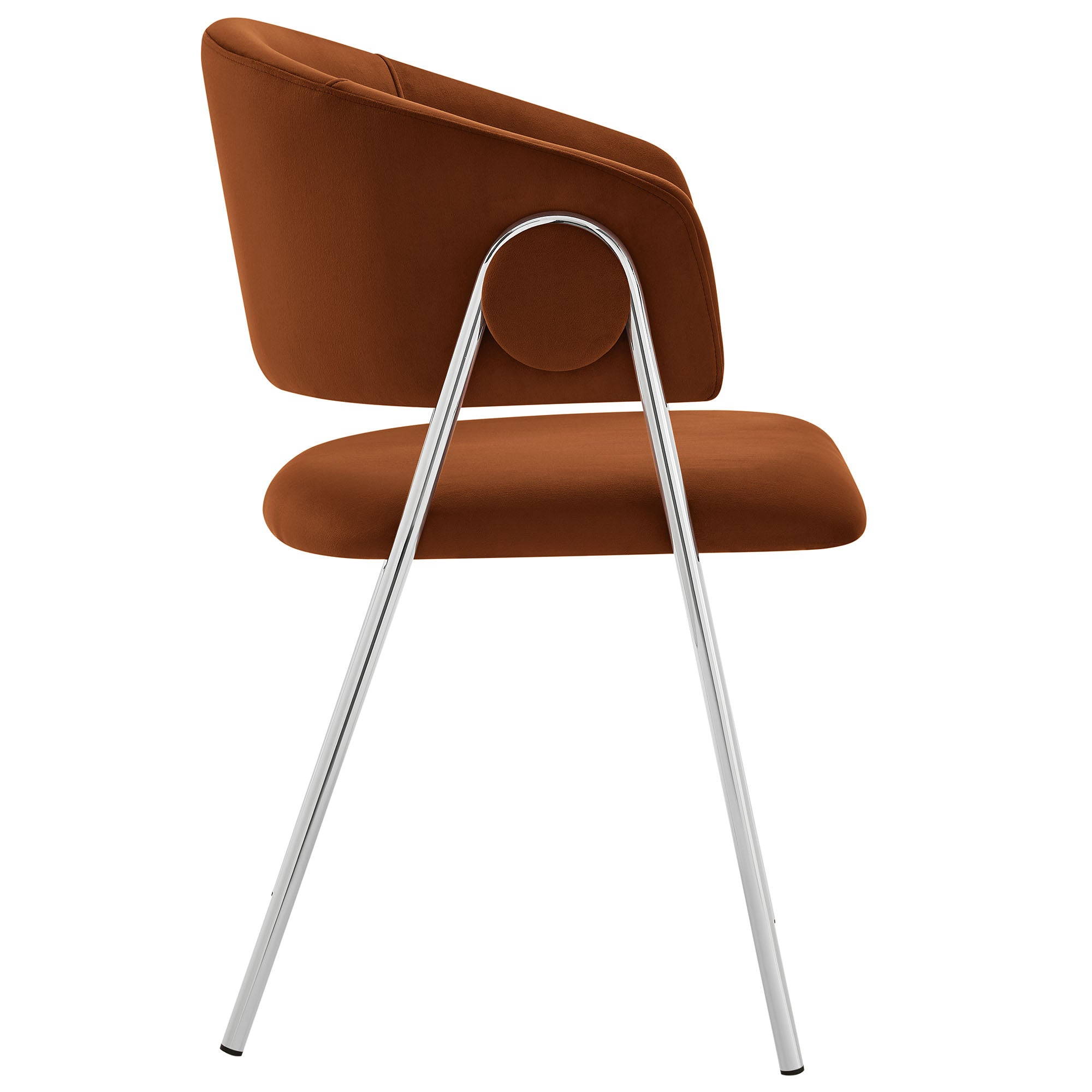 Nella Upholstered Performance Velvet Dining Chair Set of 2 by Modway