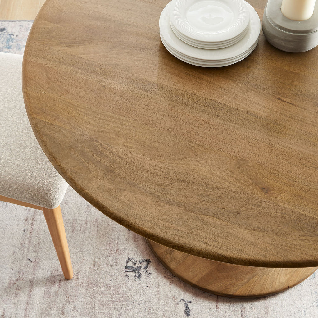 Lippa 48" Round Solid Wood Dining Table by Modway