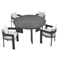 Tahoe 5-Piece Outdoor Patio Aluminum Dining Set by Modway