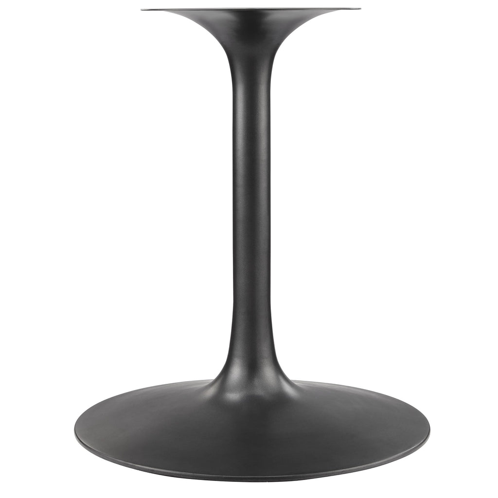 Lippa 60" Round Pedestal Solid Wood and Metal Dining Table by Modway
