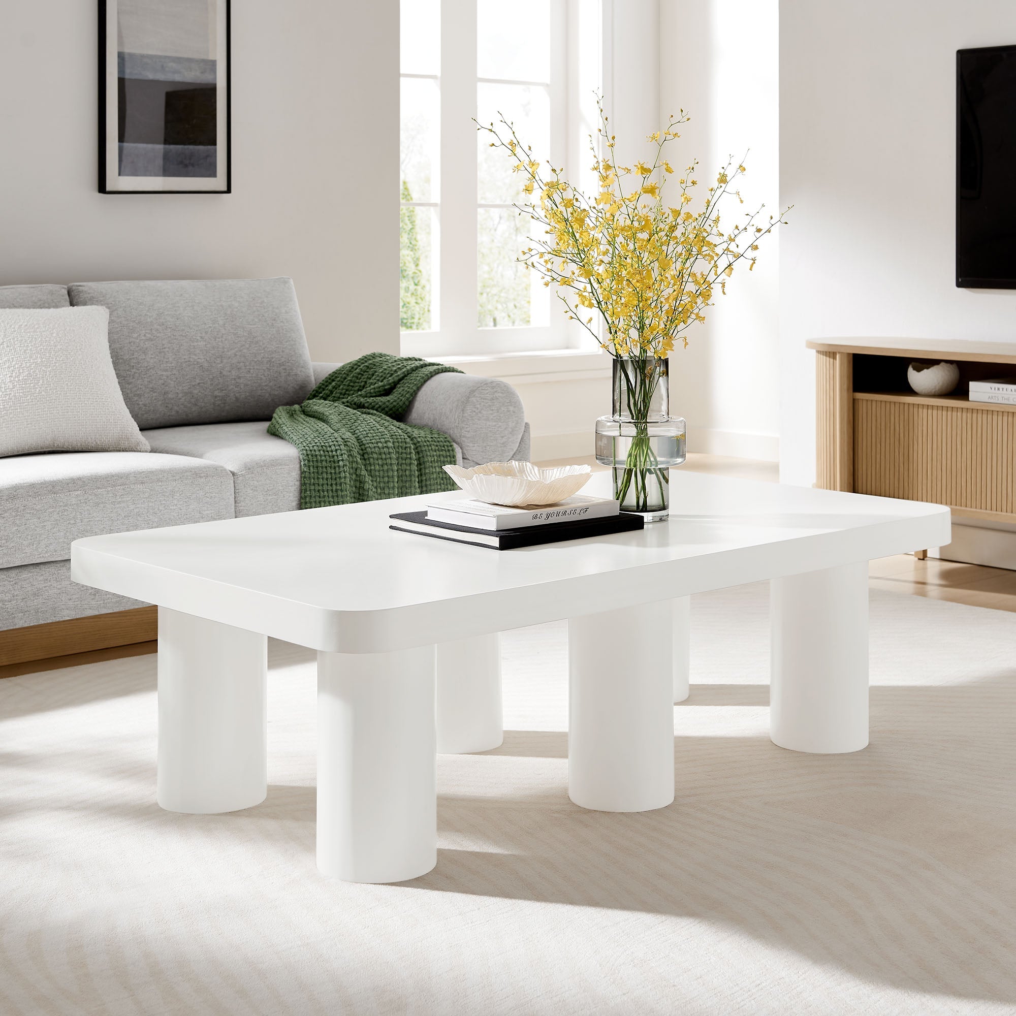 Cleo 54Ó Rectangular Coffee Table by Modway