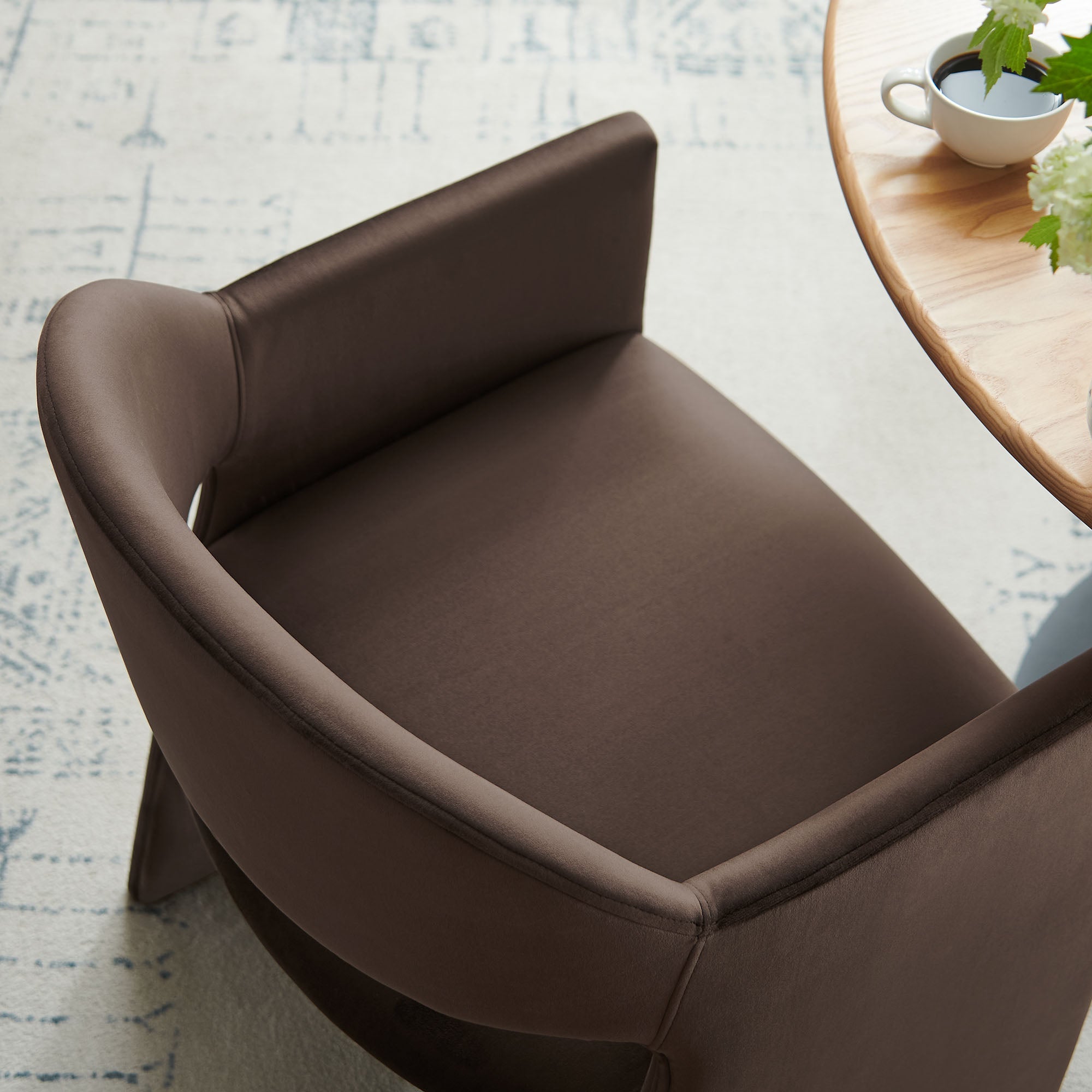 Talia Performance Velvet Dining Armchair by Modway