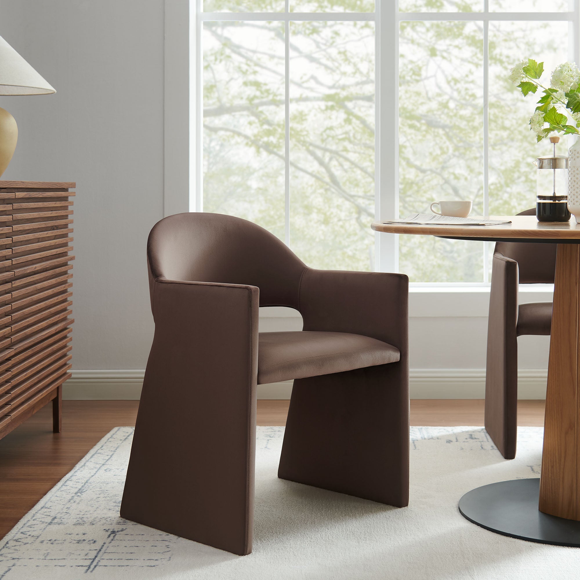 Talia Performance Velvet Dining Armchair by Modway