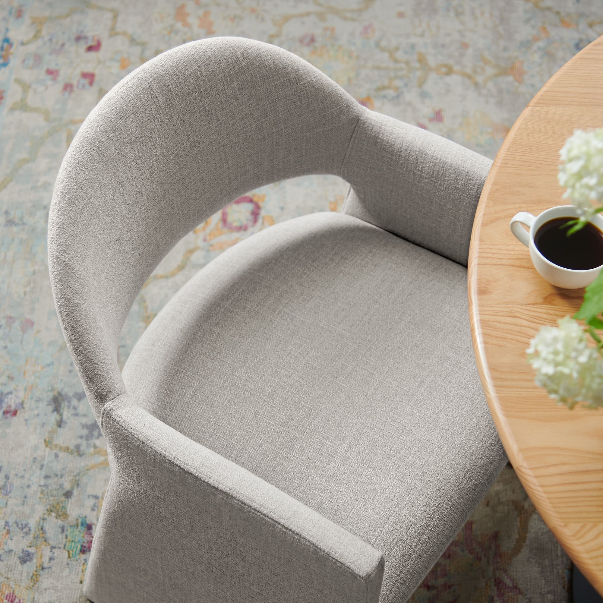 Talia Upholstered Fabric Dining Armchair by Modway