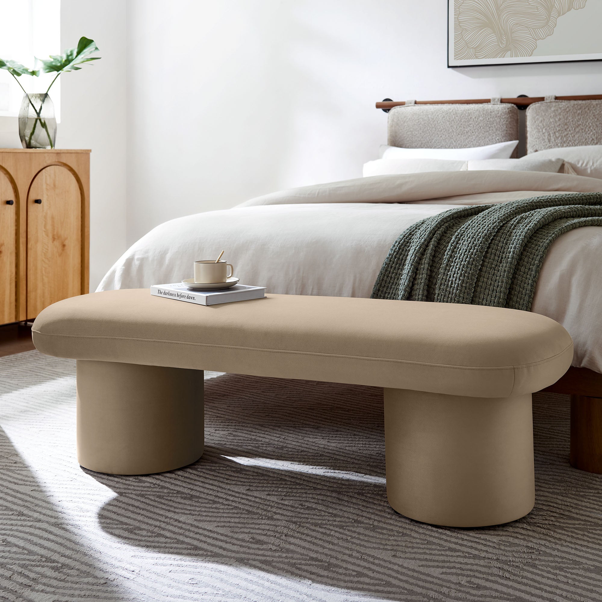 Orla Performance Velvet Bench by Modway