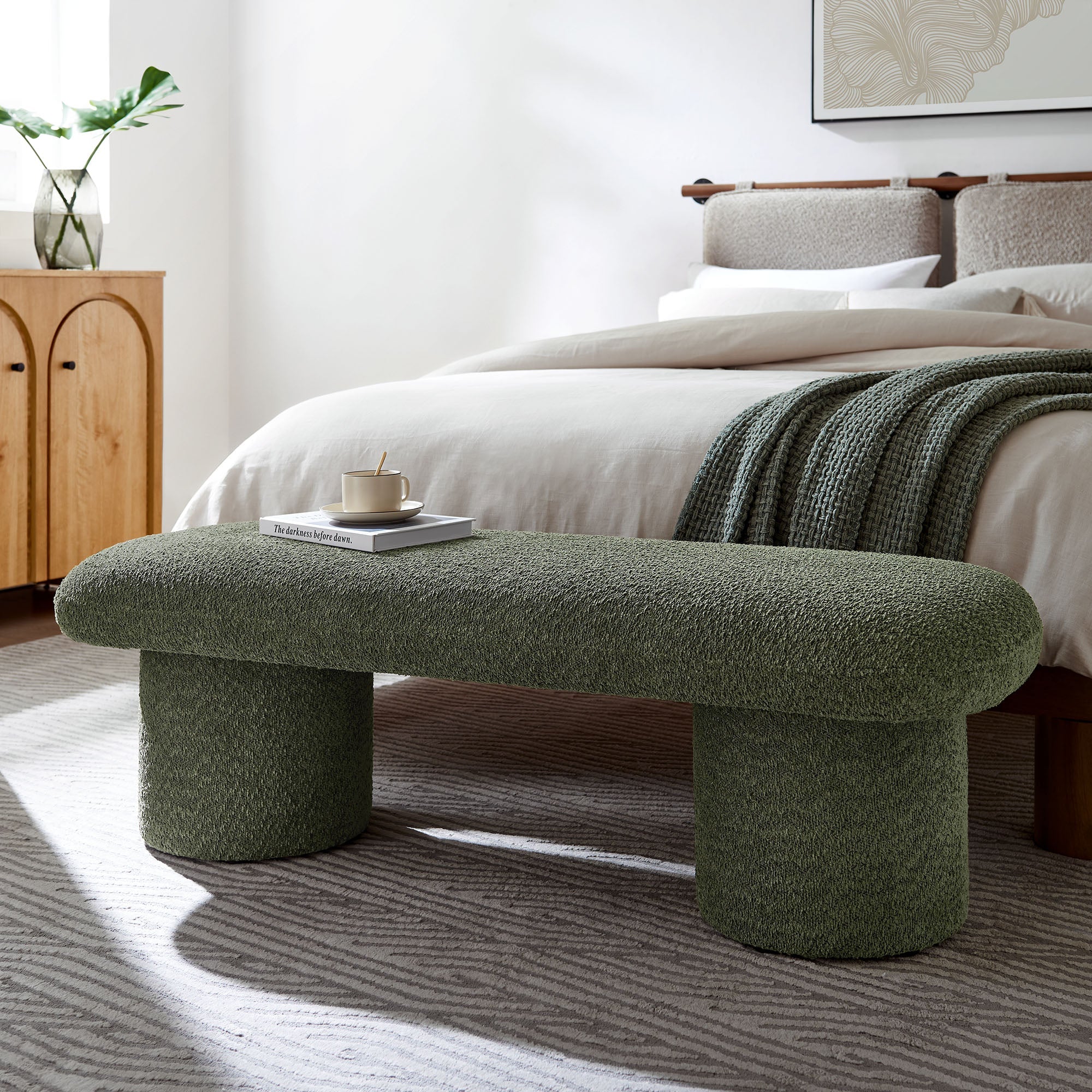 Orla Chenille Upholstered Bench by Modway