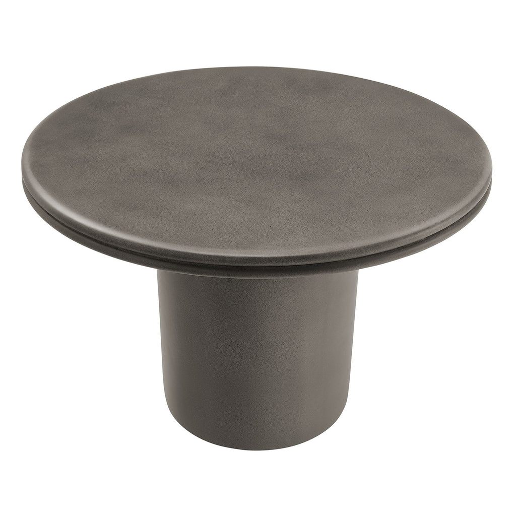 Brion 48" Indoor - Outdoor Patio Concrete Round Dining Table by Modway