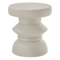 Terza Indoor - Outdoor Patio Concrete Side Table by Modway