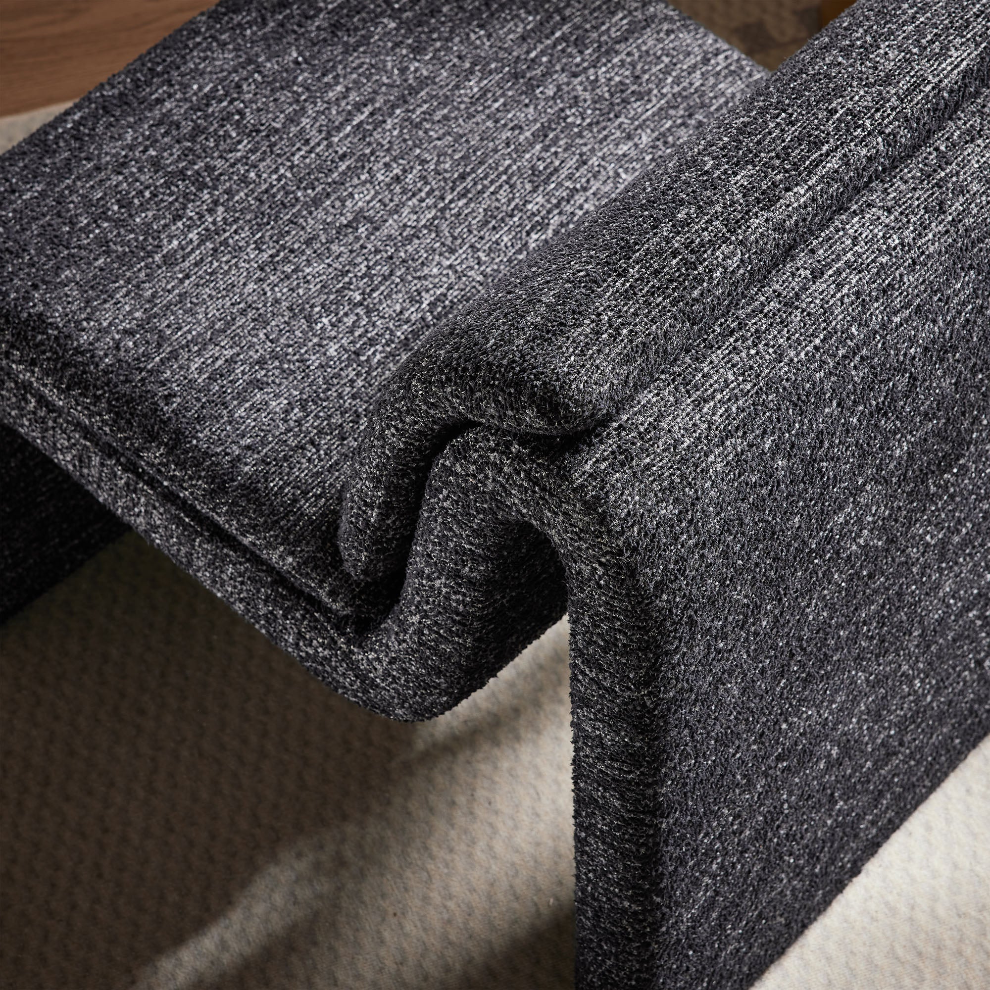 Dune Boucle Upholstered Armless Accent Chair by Modway