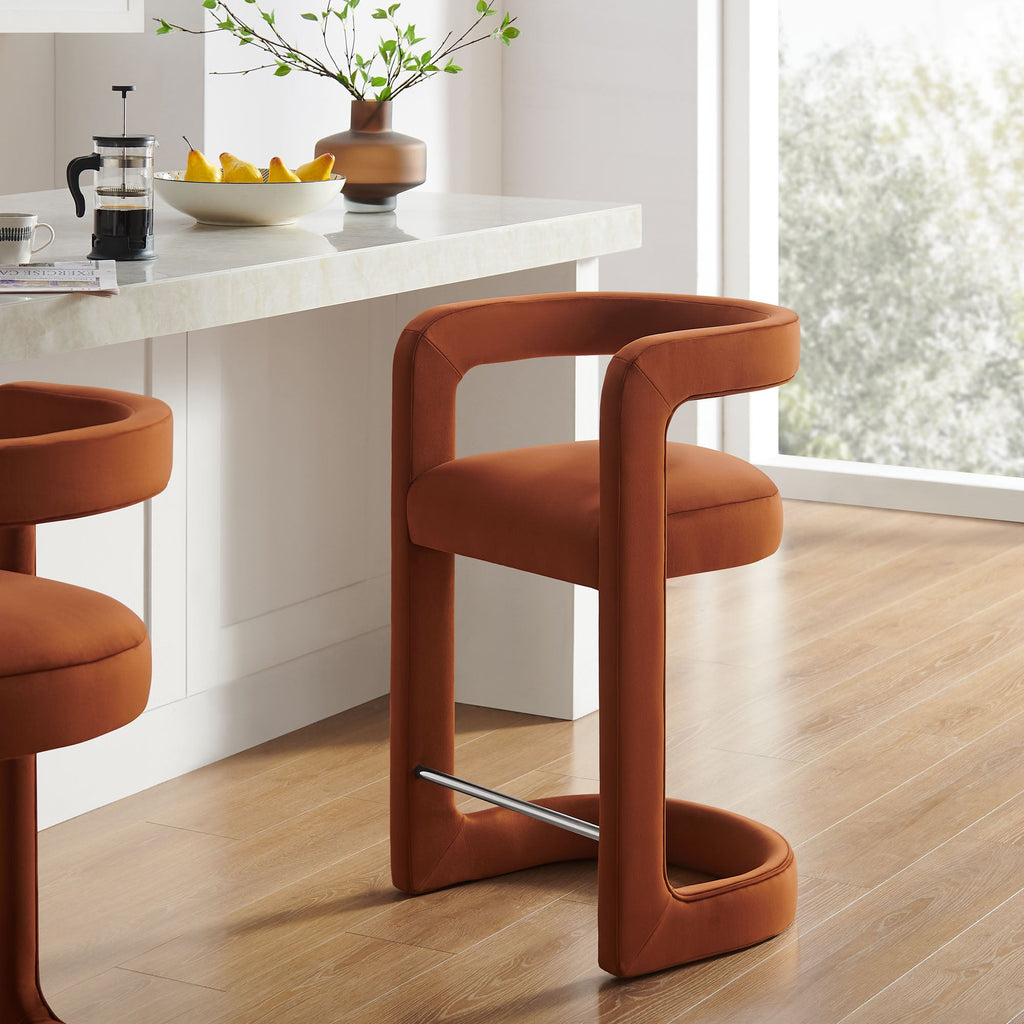 Winslow Performance Velvet Counter Stool by Modway