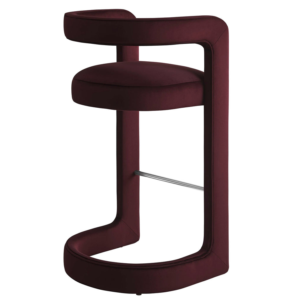 Winslow Performance Velvet Bar Stool by Modway