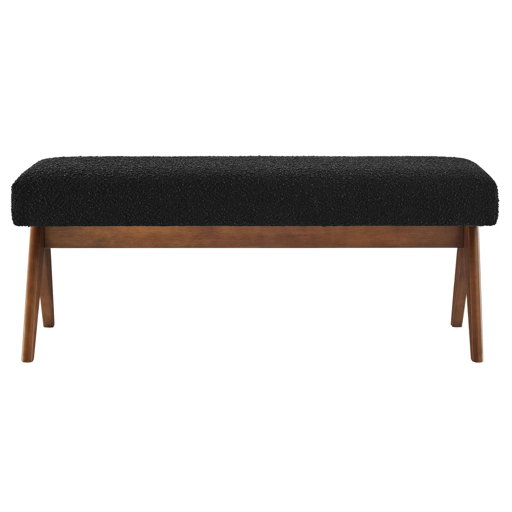 Lyra 47" Boucle Upholstered Bench by Modway
