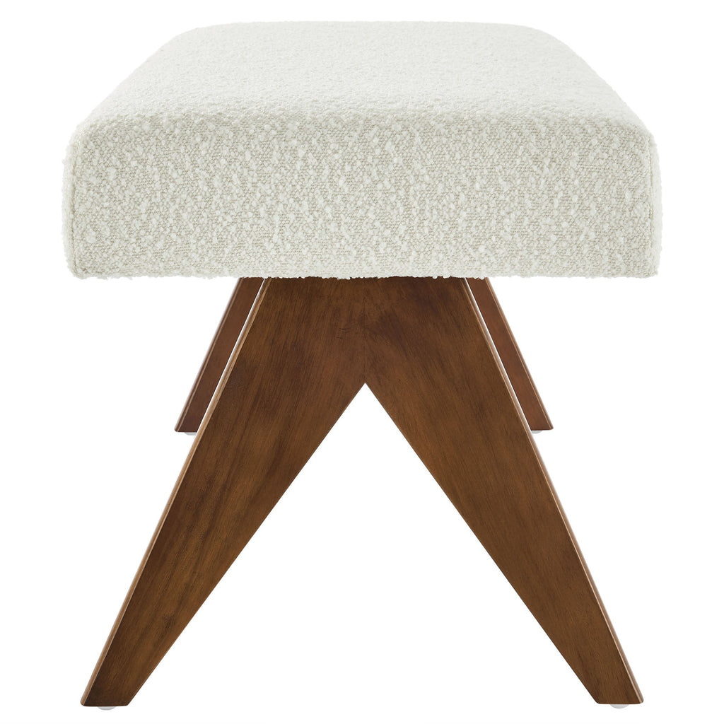 Lyra 47" Boucle Upholstered Bench by Modway