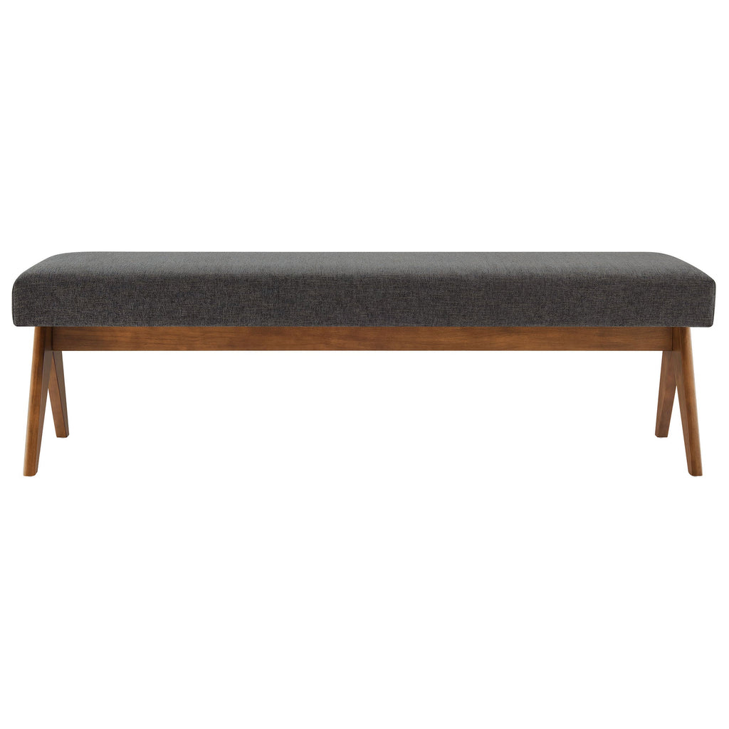 Lyra 63" Fabric Upholstered Bench by Modway