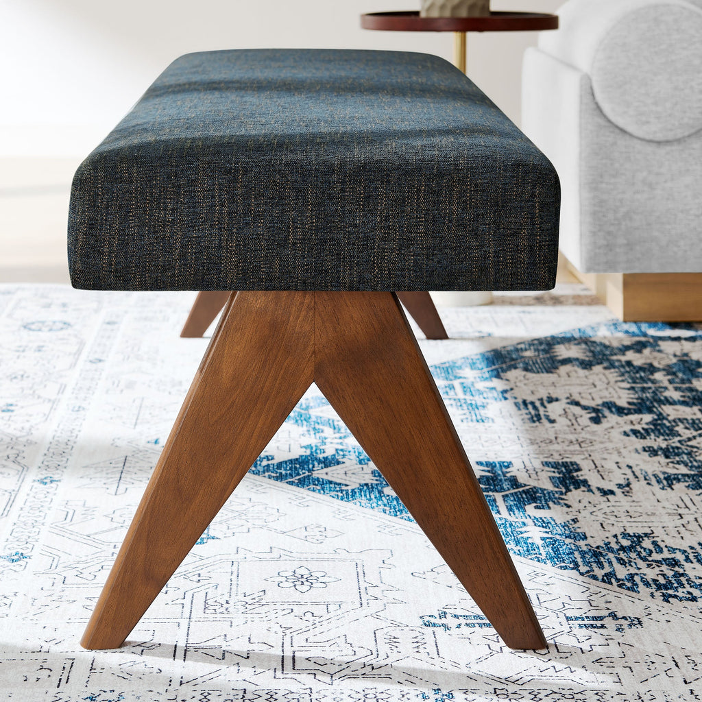 Lyra 63" Fabric Upholstered Bench by Modway