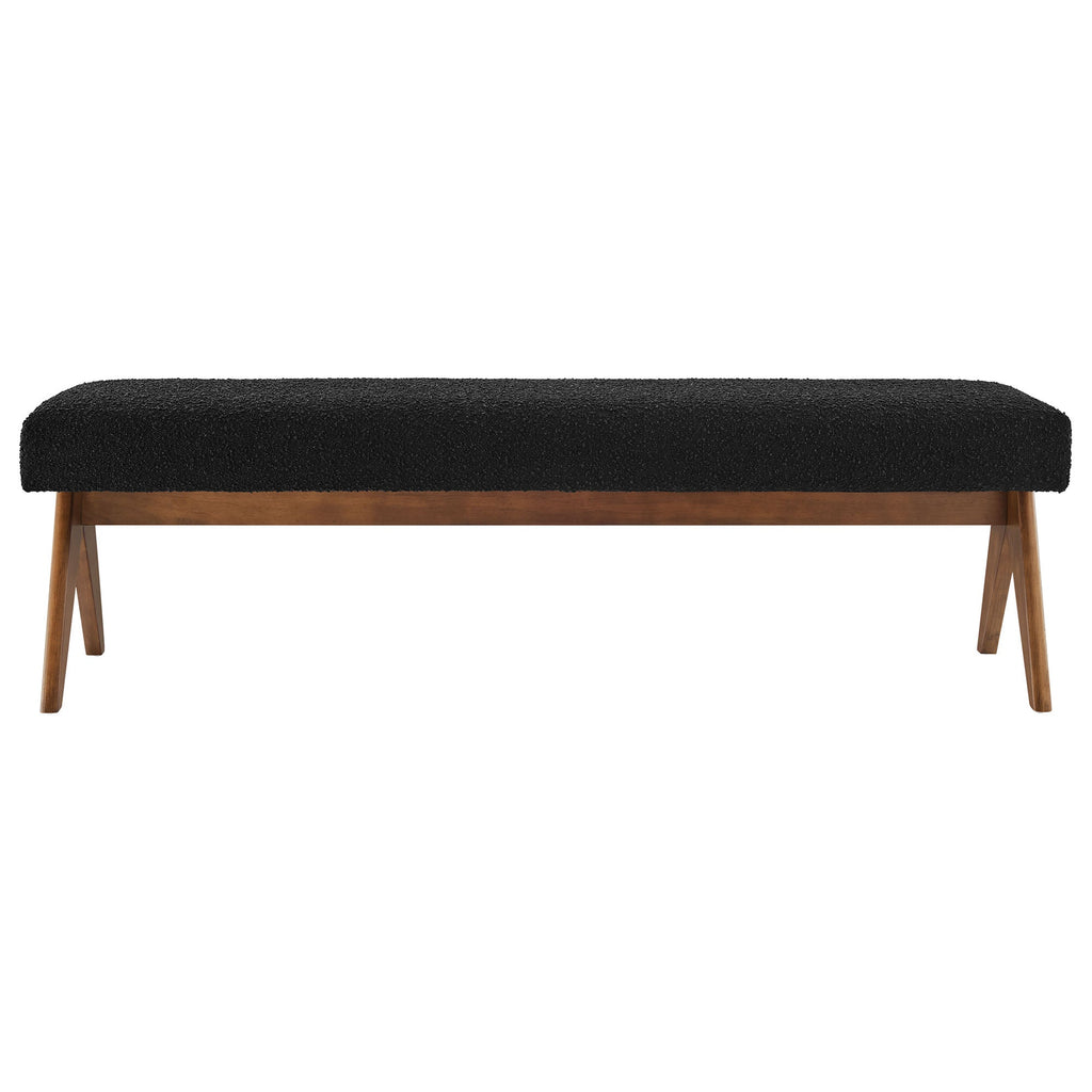 Lyra 63" Boucle Upholstered Bench by Modway