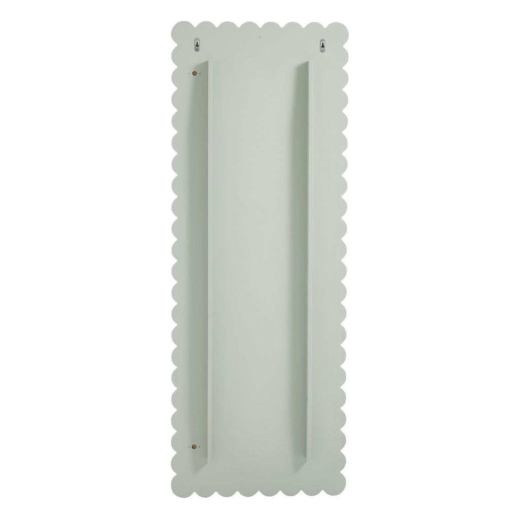 Emmeline Scalloped Rectangle Floor Mirror by Modway