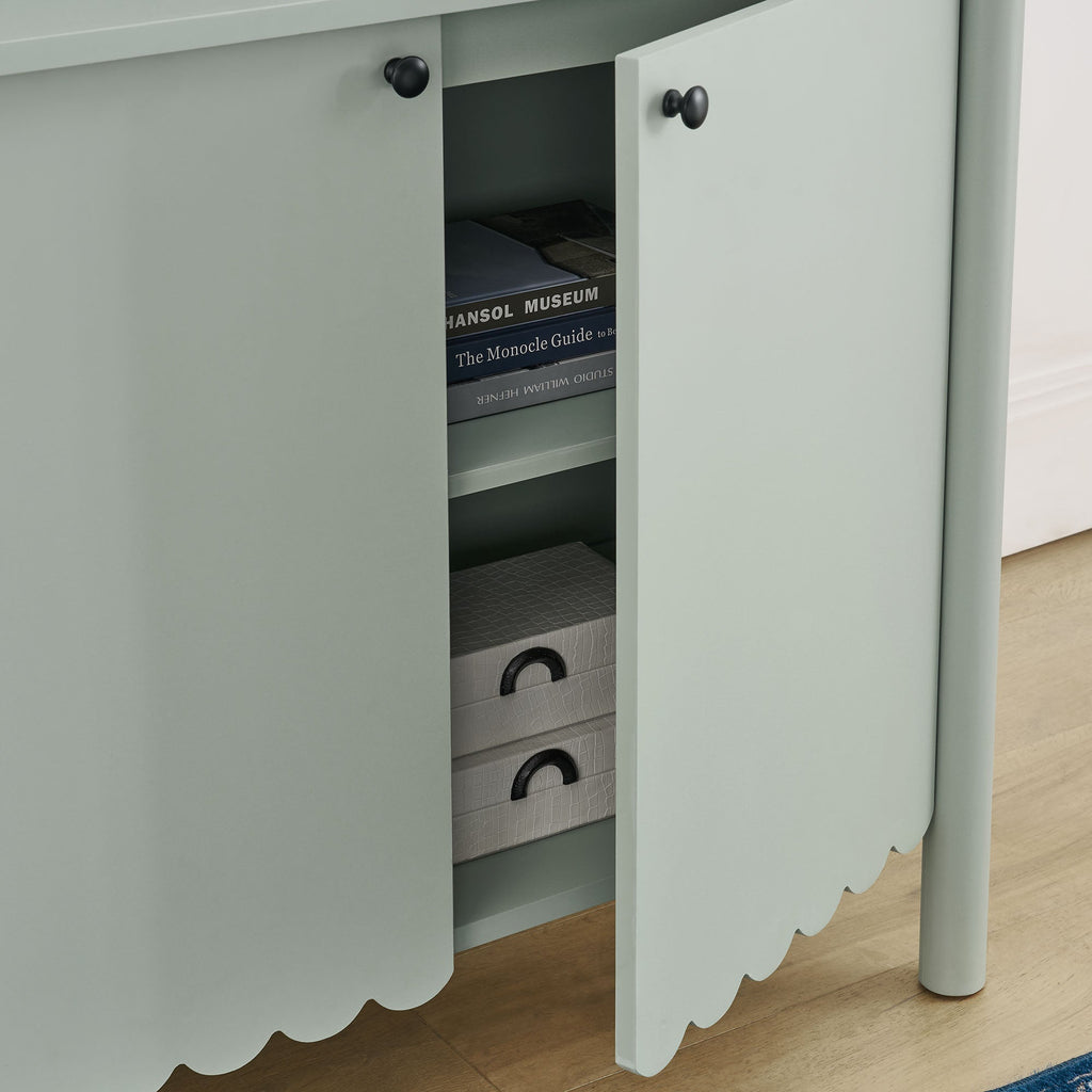 Emmeline 35" 2-Door Scalloped Sideboard Cabinet by Modway