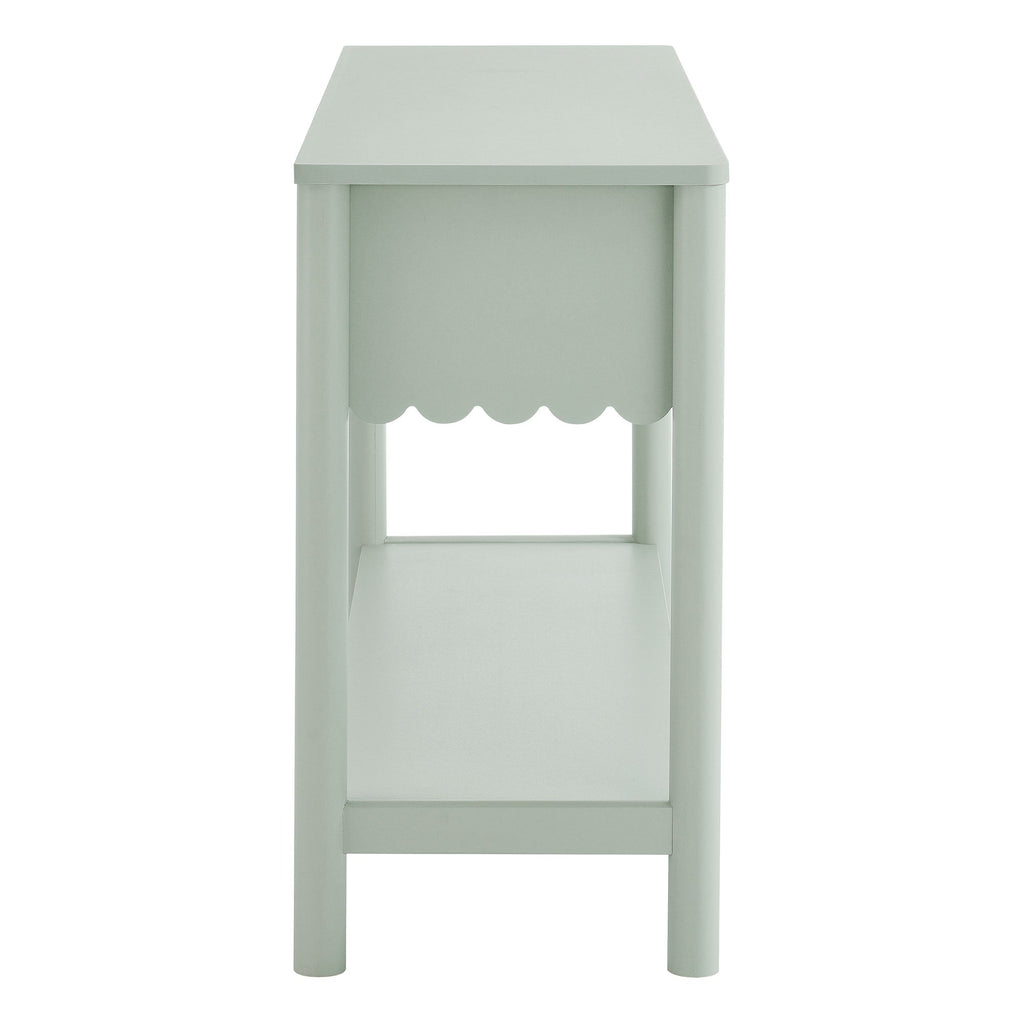 Emmeline 3-Drawer Scalloped Console Table by Modway