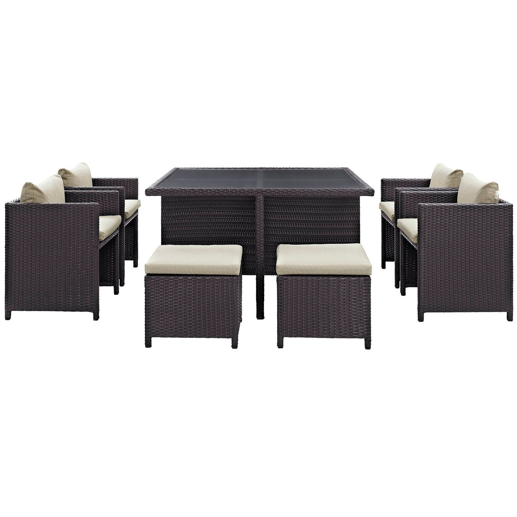 Inverse 9 Piece Outdoor Patio Dining Set by Modway