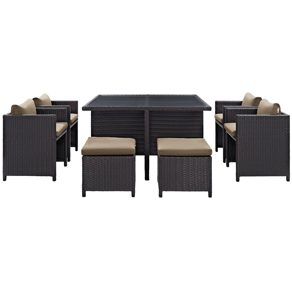 Inverse 9 Piece Outdoor Patio Dining Set by Modway
