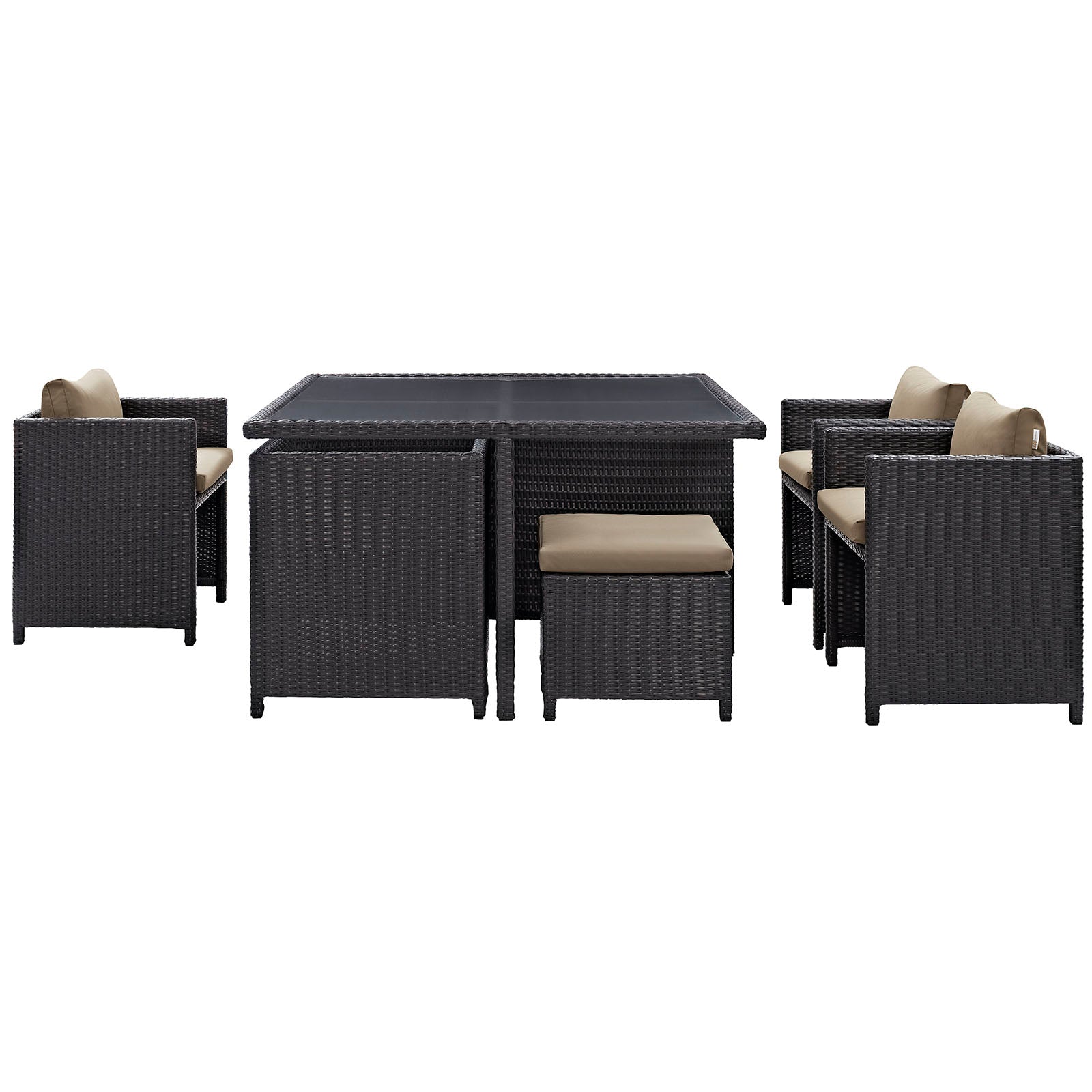 Inverse 9 Piece Outdoor Patio Dining Set by Modway