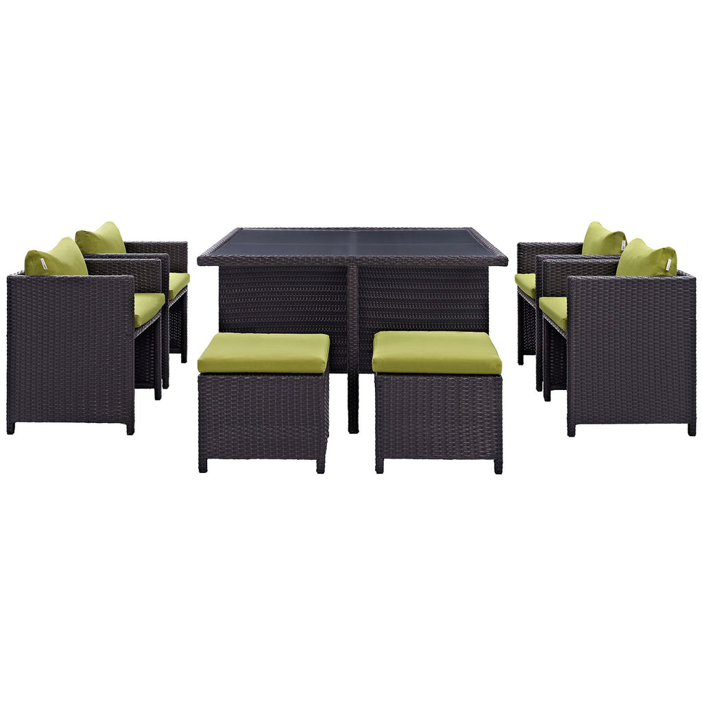 Inverse 9 Piece Outdoor Patio Dining Set by Modway