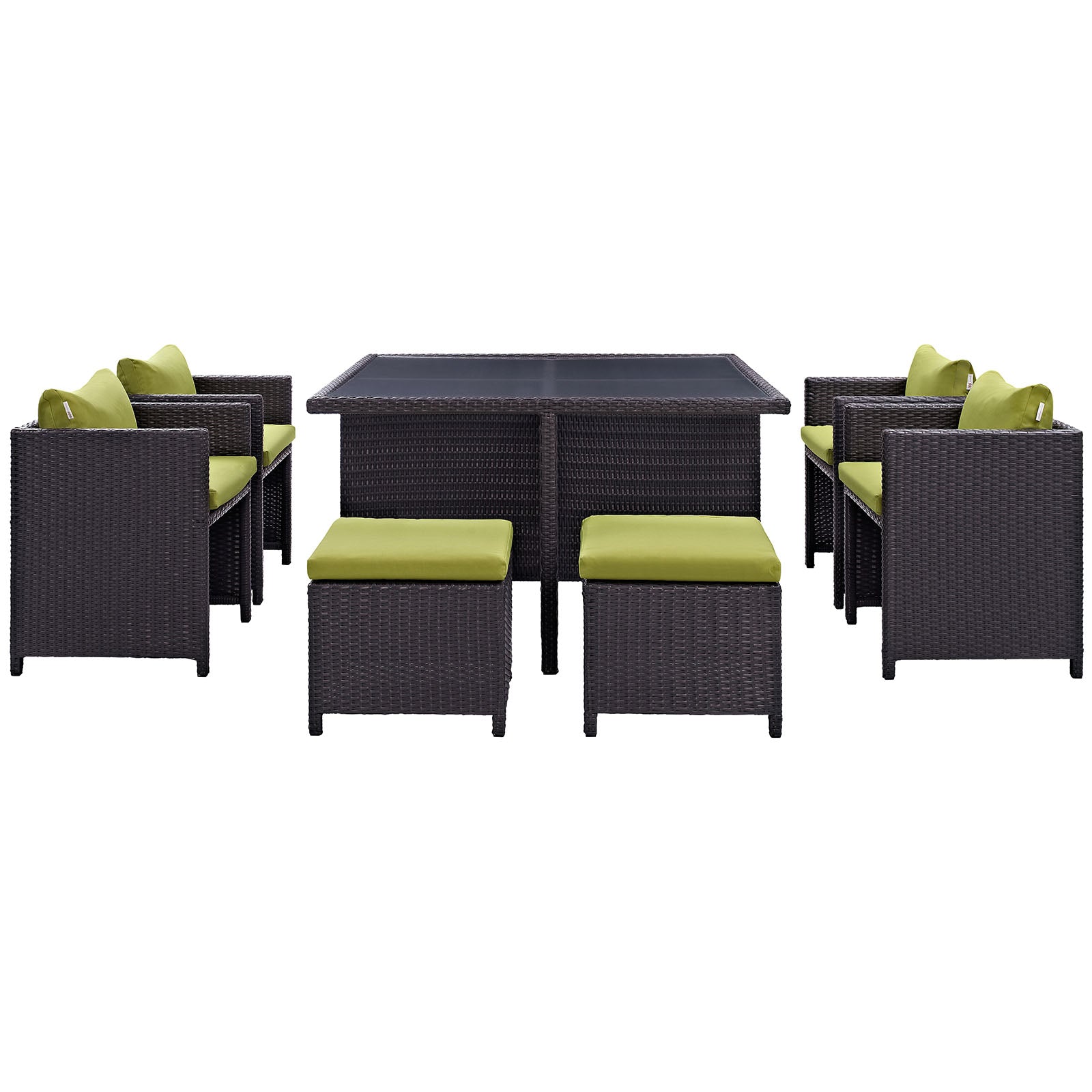 Inverse 9 Piece Outdoor Patio Dining Set by Modway