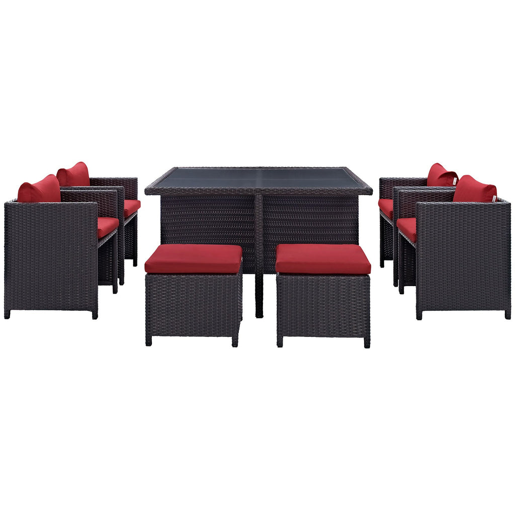 Inverse 9 Piece Outdoor Patio Dining Set by Modway