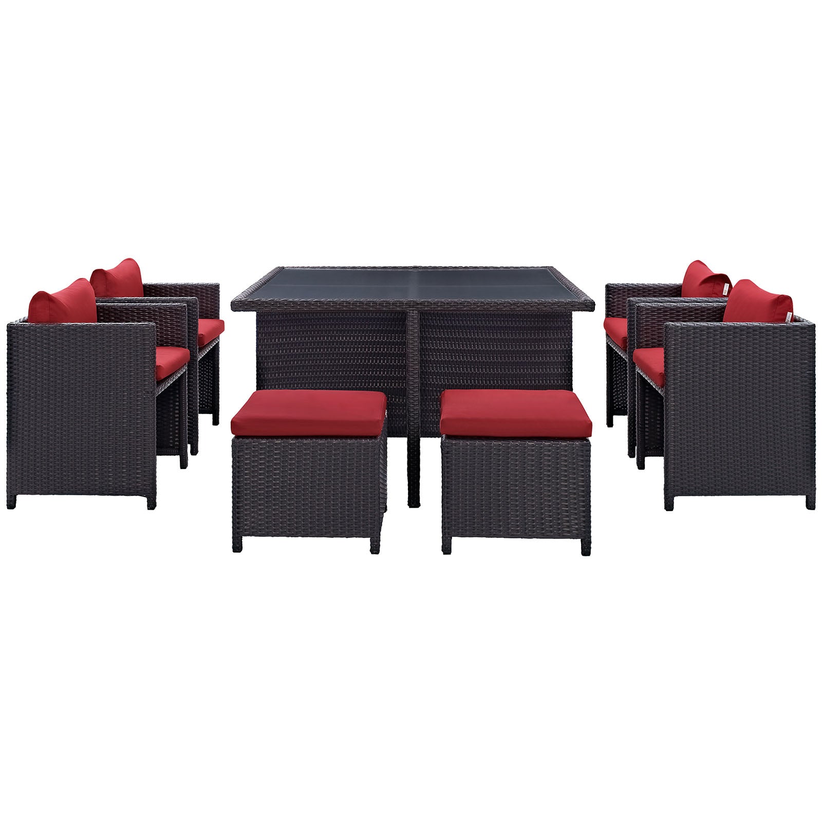 Inverse 9 Piece Outdoor Patio Dining Set by Modway