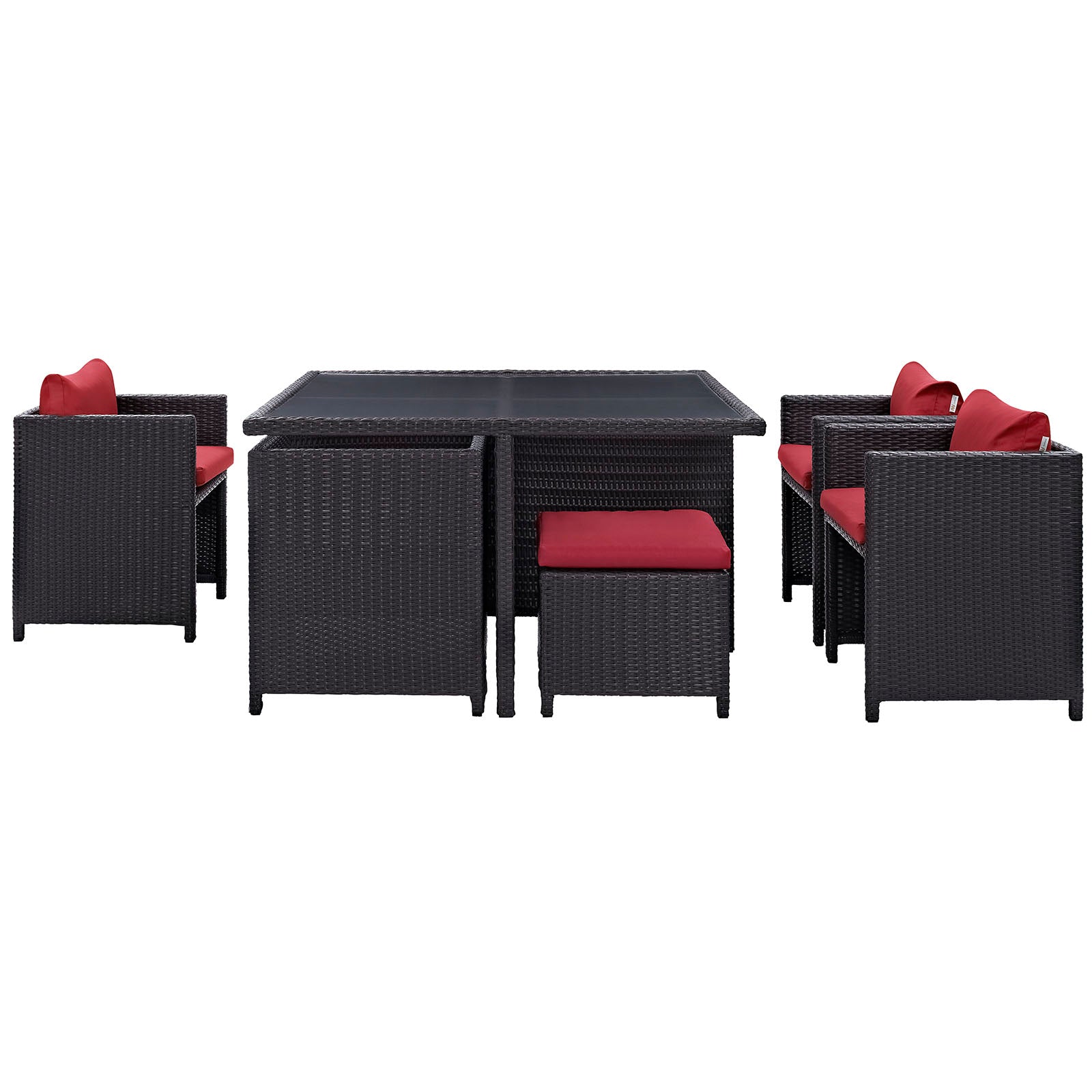 Inverse 9 Piece Outdoor Patio Dining Set by Modway