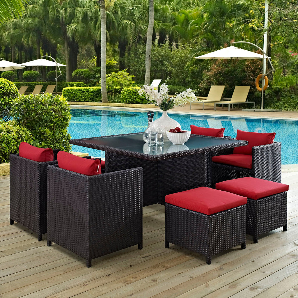 Inverse 9 Piece Outdoor Patio Dining Set by Modway