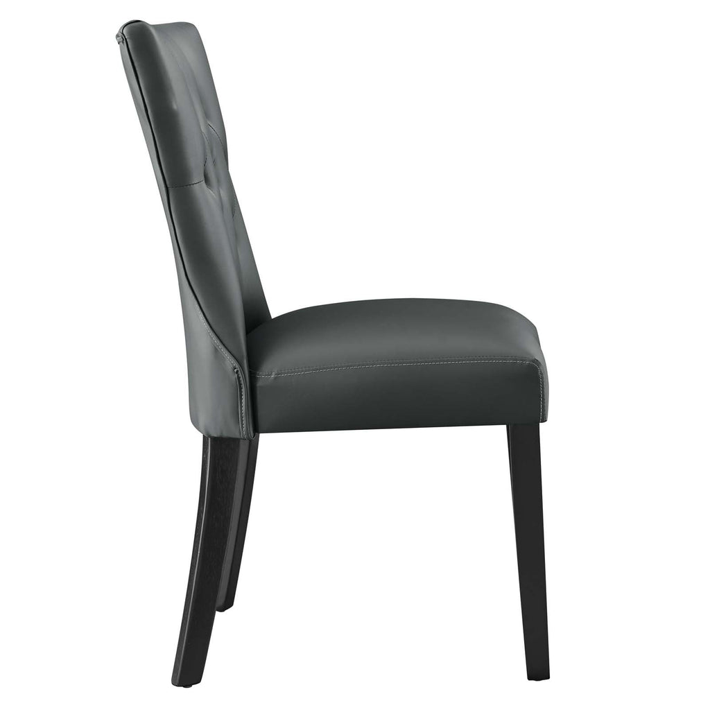 Silhouette Dining Vinyl Side Chair by Modway