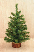 Mini Tree with Wood Base 12" (Pack of 4)