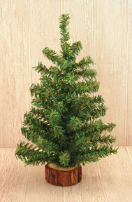 Mini Tree with Wood Base 12" (Pack of 4)