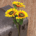 Bright Yellow Sunflower Spray (Pack of 4)