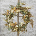 Ivory/Tan Hydrangea Wreath 22"